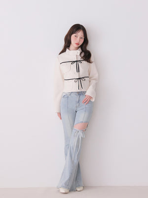 model：162cm　(size：F　color：Blue)