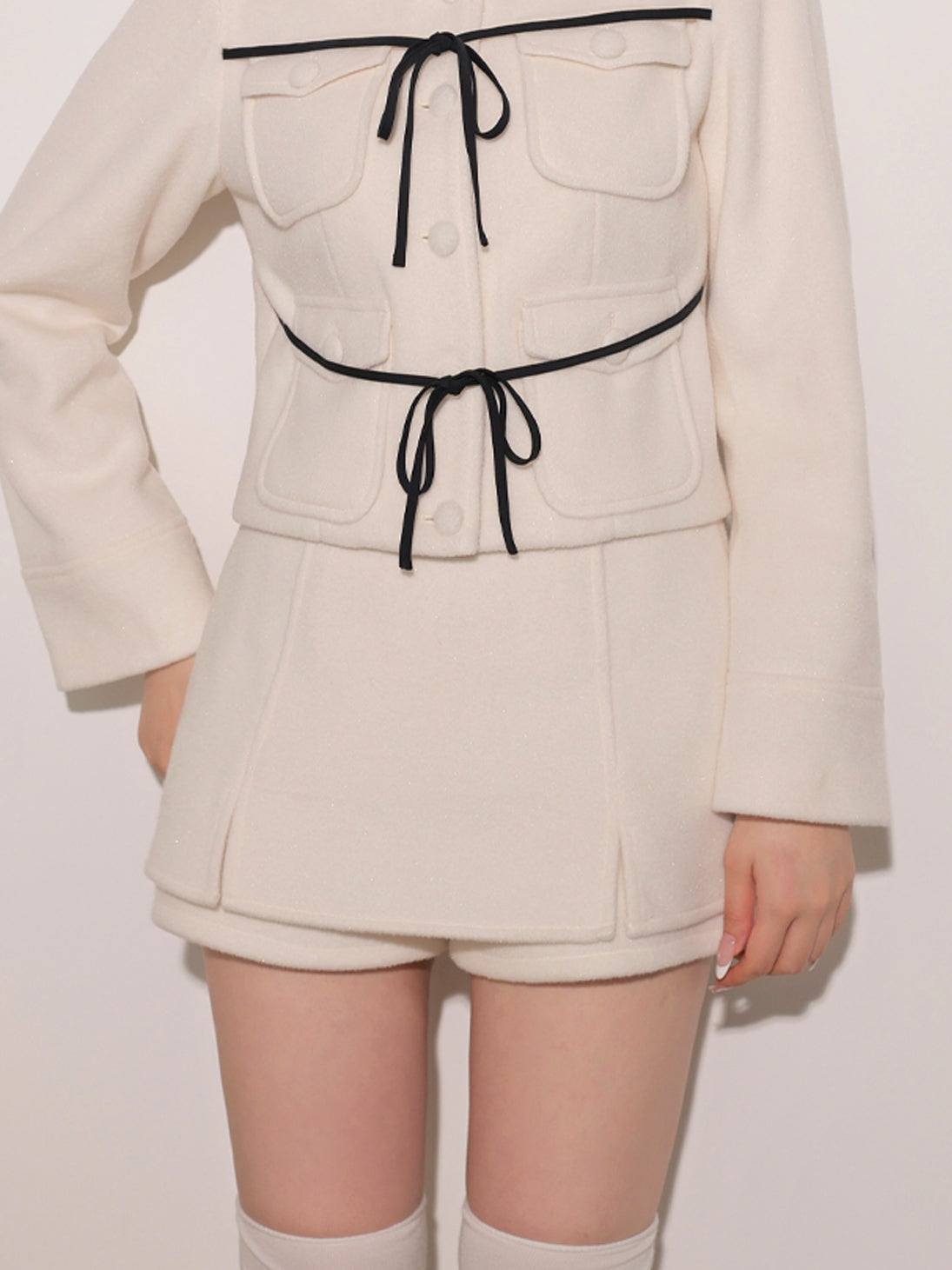 model：160cm　(size：F　color：Ivory)