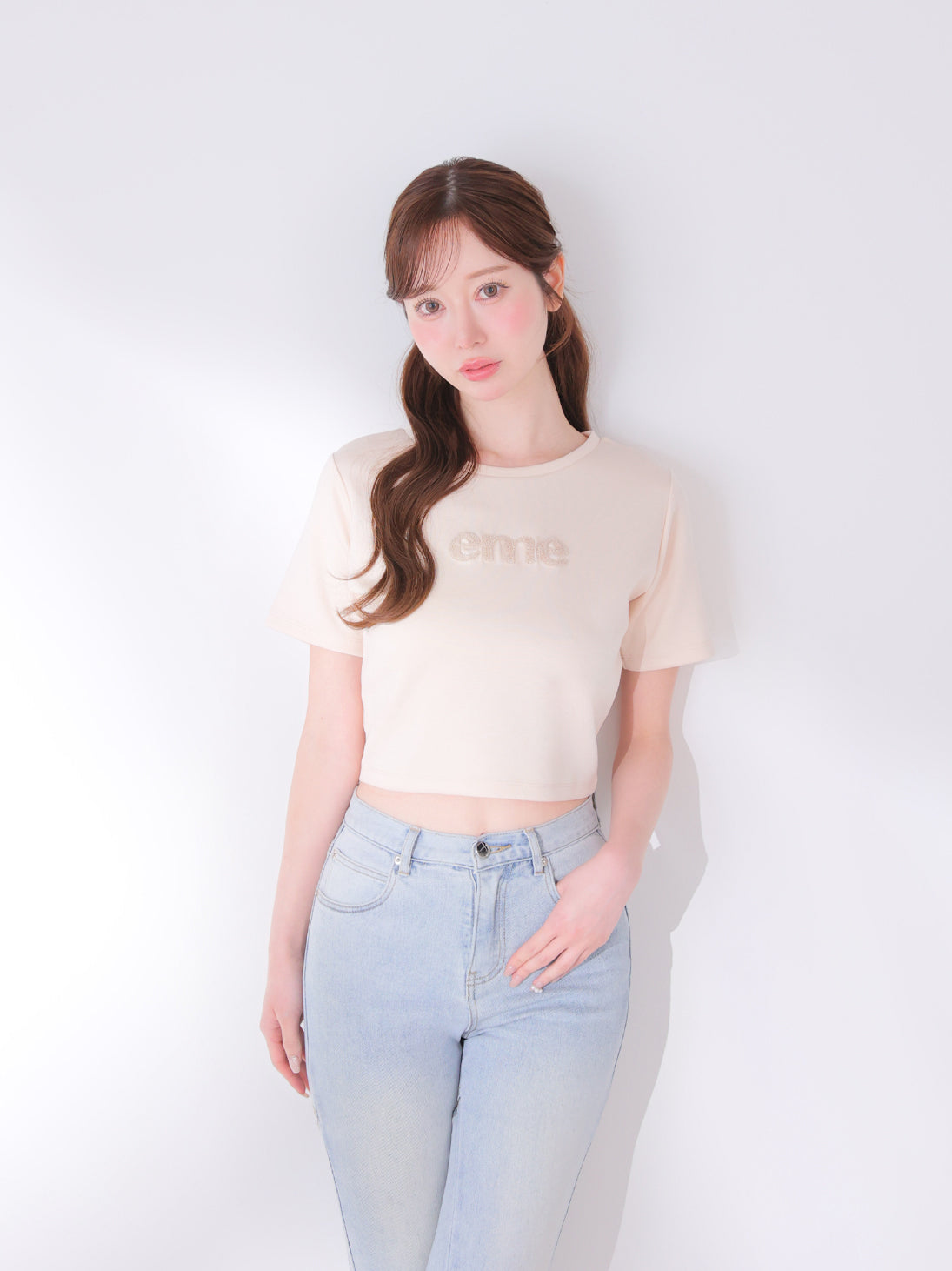 model：162cm　(size：F　color：Pink)