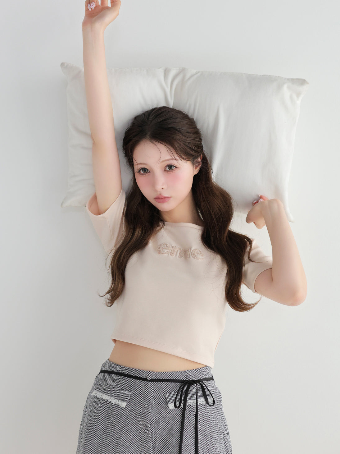 model：160cm　(size：F　color：Pink)