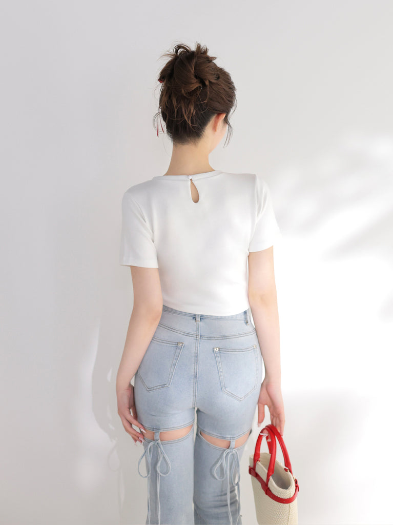 model：160cm　(size：F　color：White)
