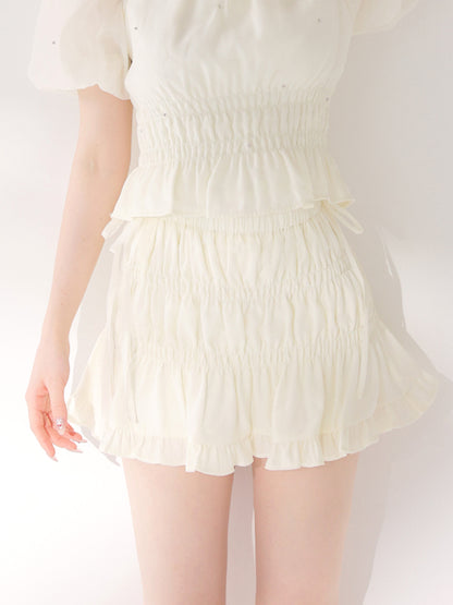 model：160cm　(size：F　color：Ivory)