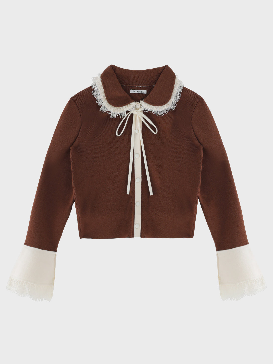 Noble boxy lace collar tops(eme11110)