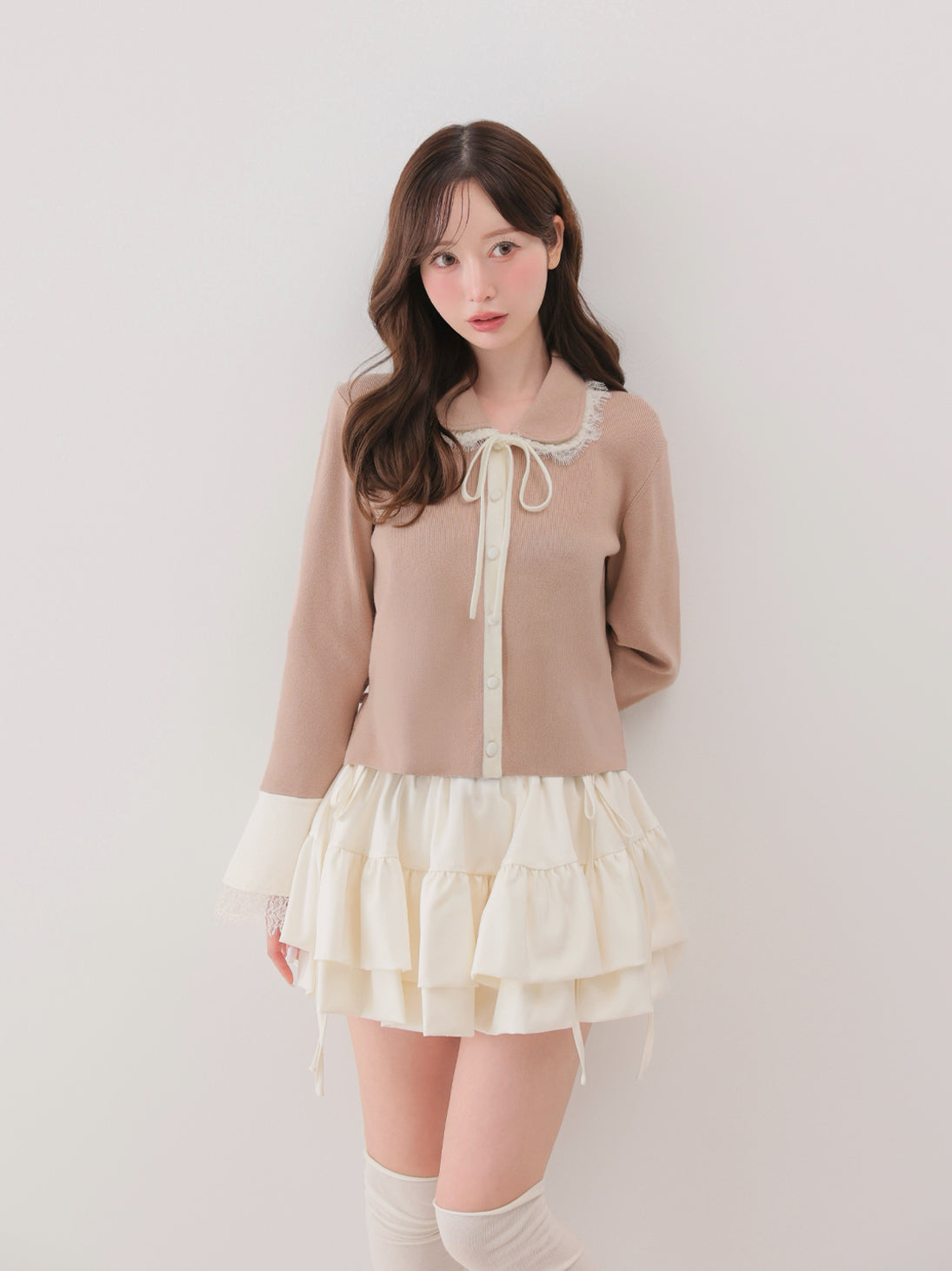 model：162cm　(size：F　color：Pink)