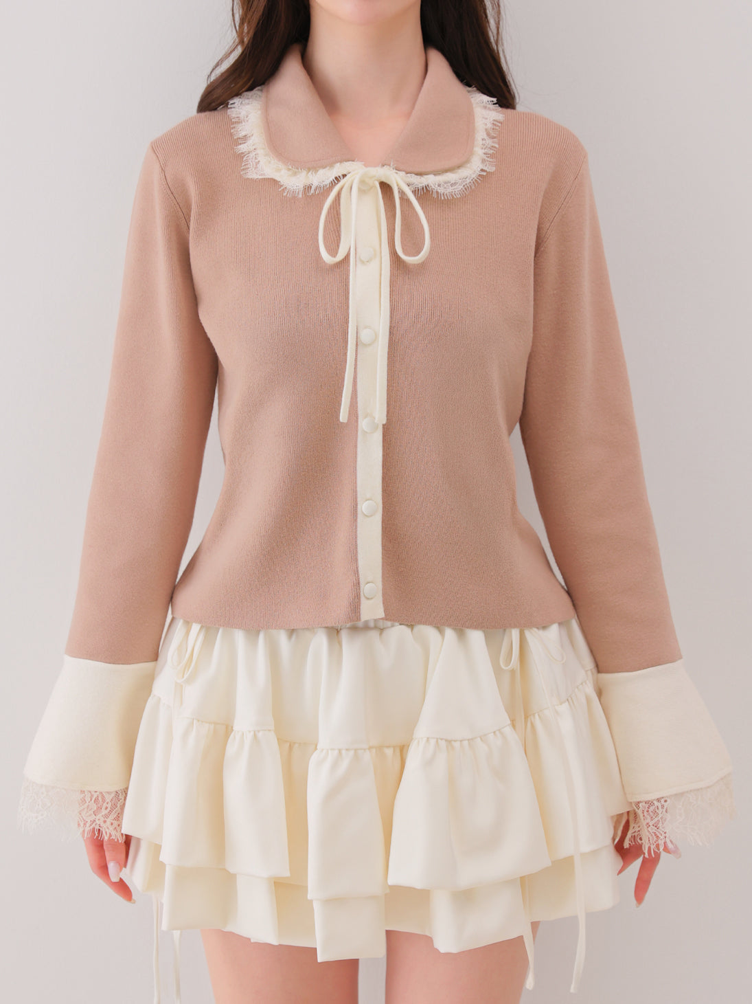 model：162cm　(size：F　color：Pink)