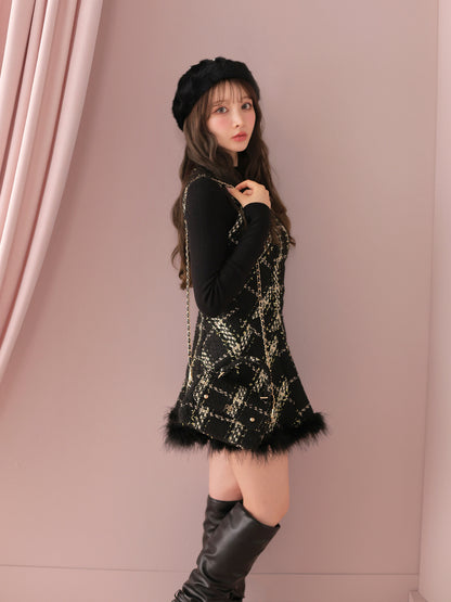model：160cm　(size：F　color：Black)