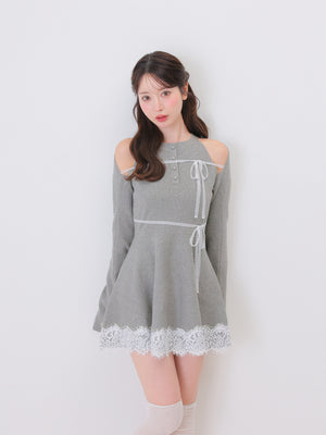 model：162cm　(size：F　color：Gray)