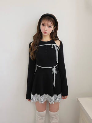 model：160cm　(size：F　color：Black)