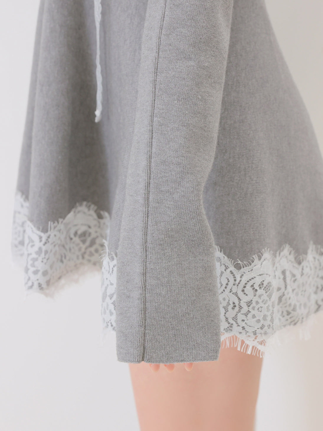 Bicolor ribbon lace bolero mini onepiece(eme11114)