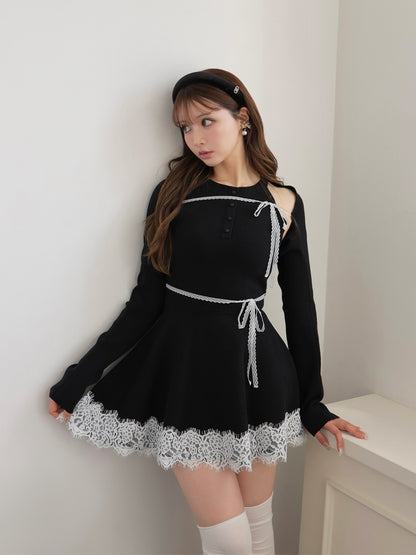 model：160cm　(size：F　color：Black)