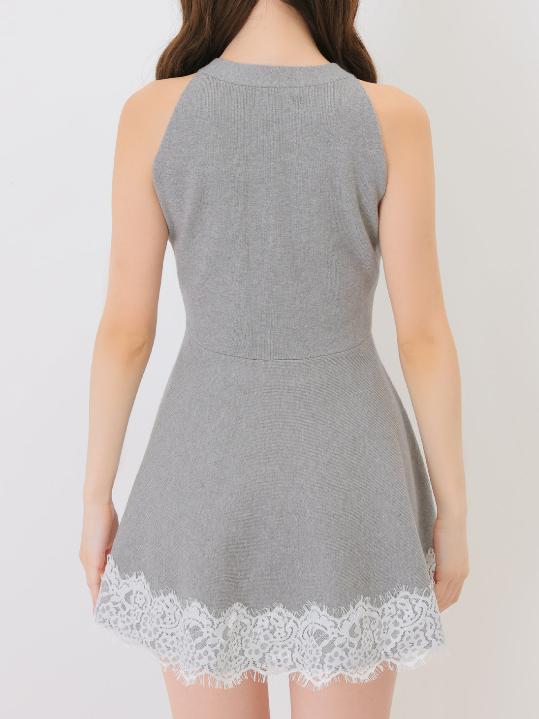 Bicolor ribbon lace bolero mini onepiece(eme11114)
