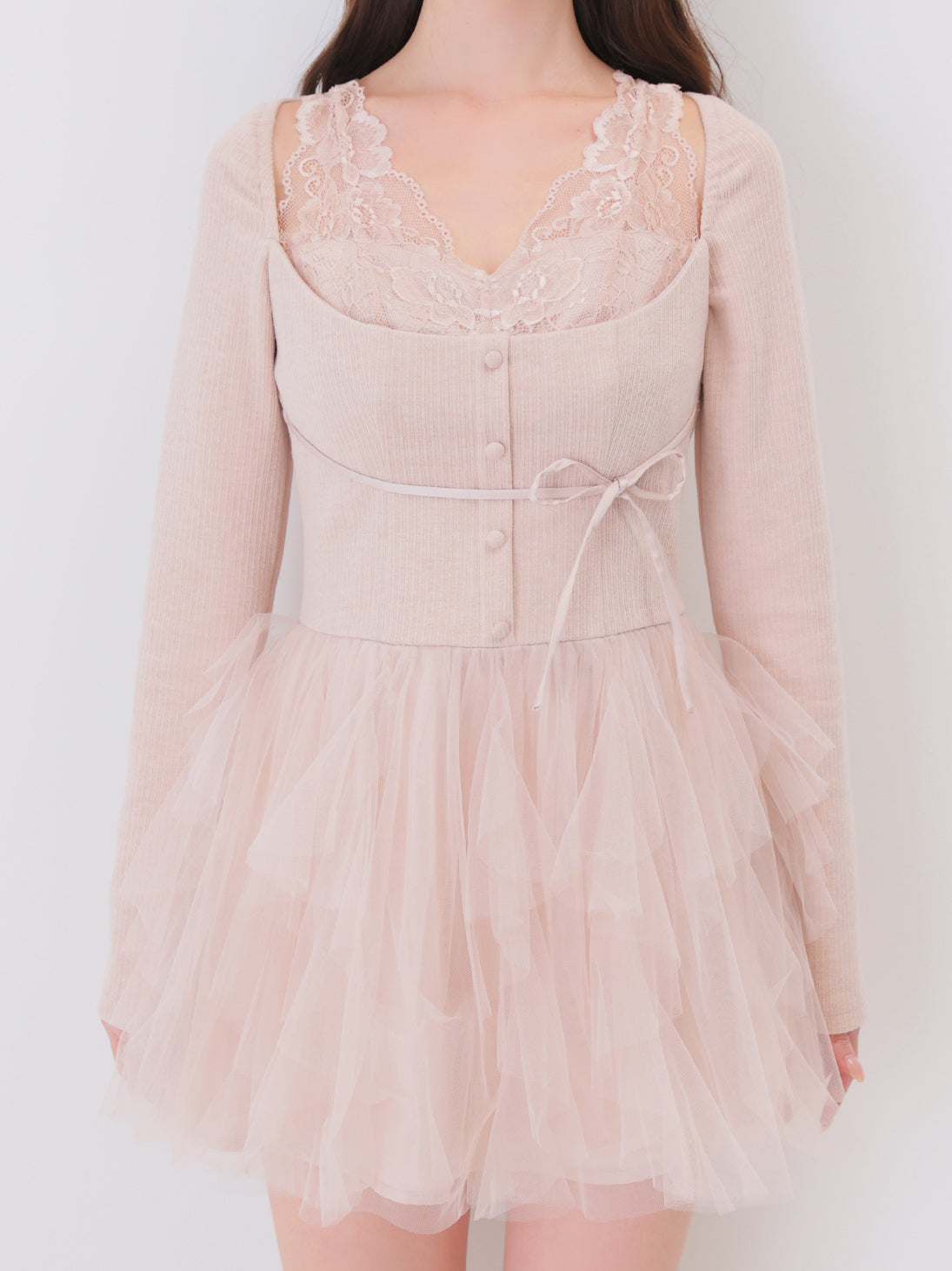 model：162cm　(size：F　color：Pink)