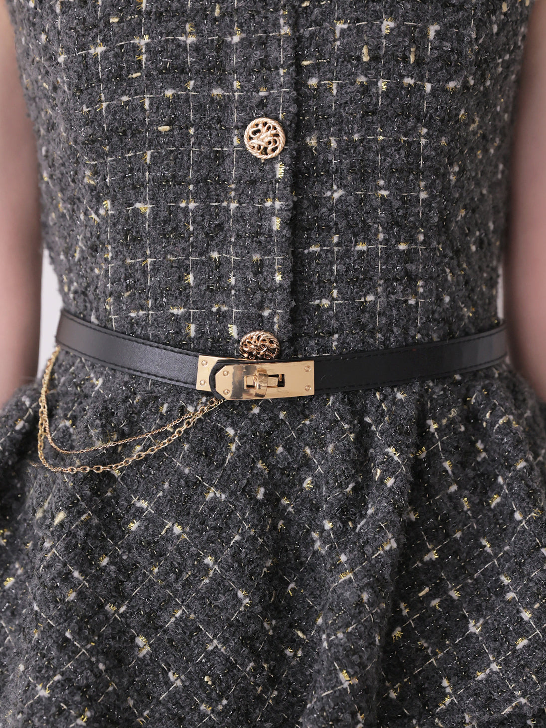 【Pre Order】Grace tiered tweed mini onepiece(eme11118)