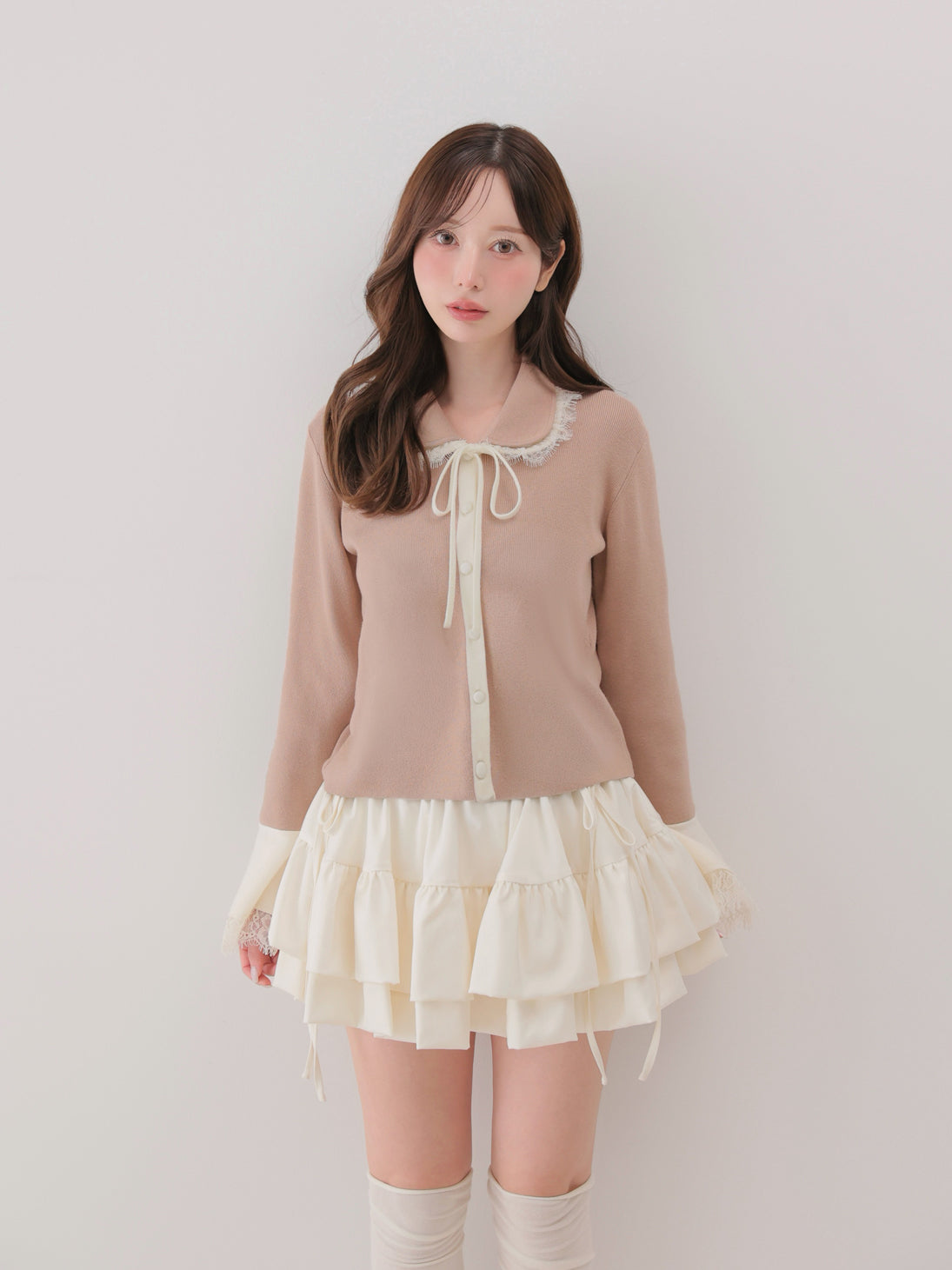 model：162cm　(size：F　color：Pink)