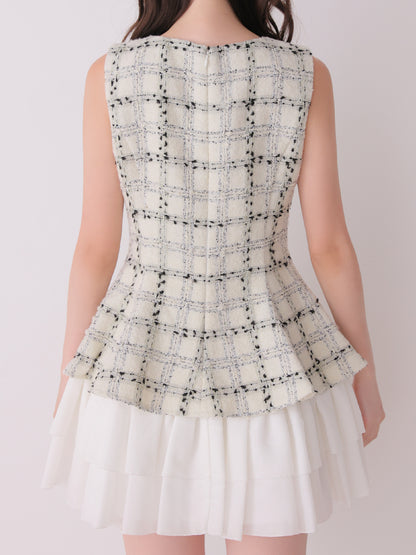 Maison tweed docking mini onepiece(eme11120)