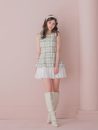 model：164cm　(size：F(丈長め)　color：White check)