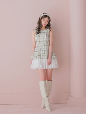 model：164cm　(size：F(丈長め)　color：White check)