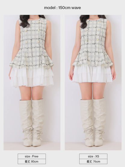 Maison tweed docking mini onepiece(eme11120)