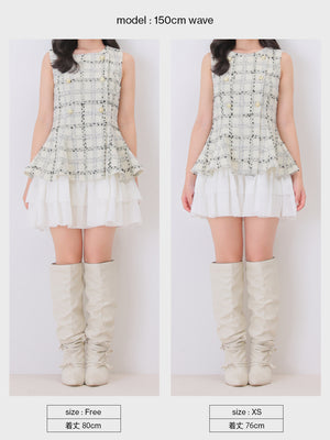 Maison tweed docking mini onepiece(eme11120)