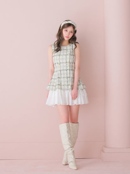 model：164cm　(size：F(丈長め)　color：White check)