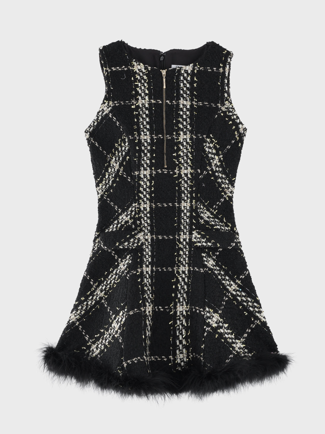 Renard tweed feather mini onepiece(eme11121)