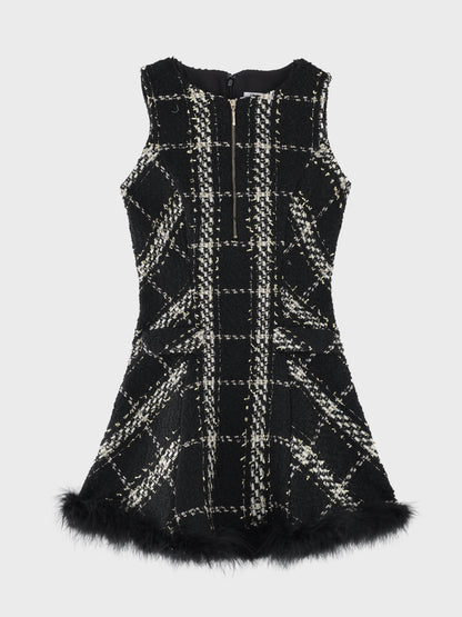 Renard tweed feather mini onepiece(eme11121)