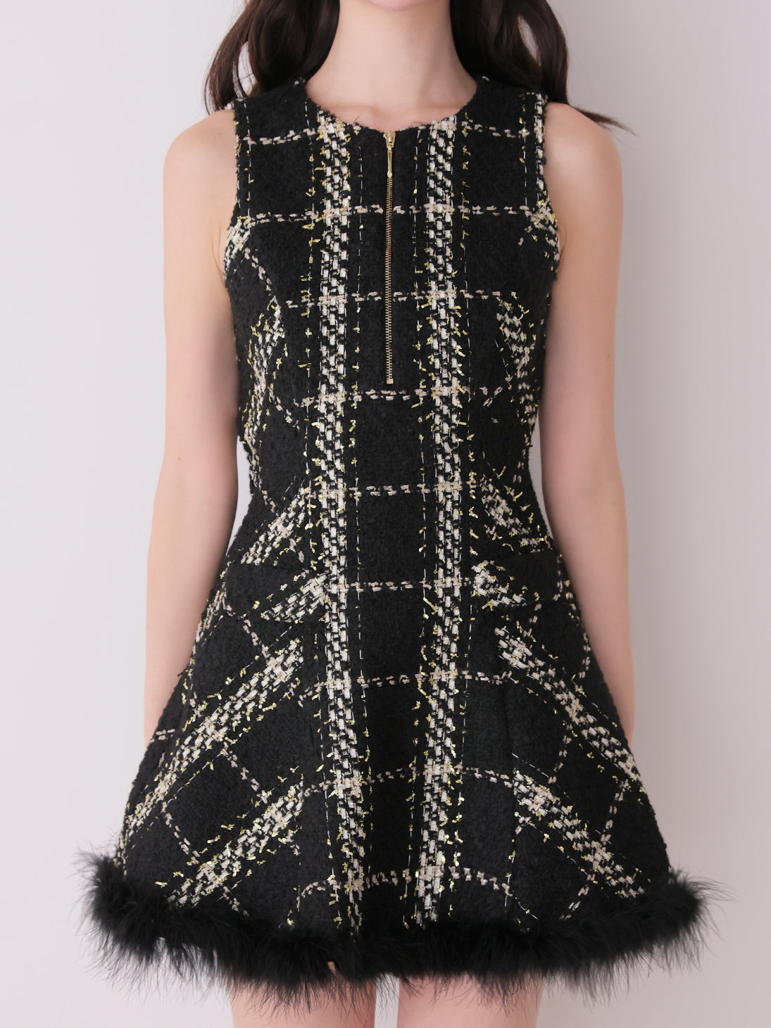 model：162cm　(size：F　color：Black)