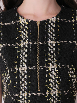 Renard tweed feather mini onepiece(eme11121)