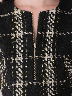 Renard tweed feather mini onepiece(eme11121)