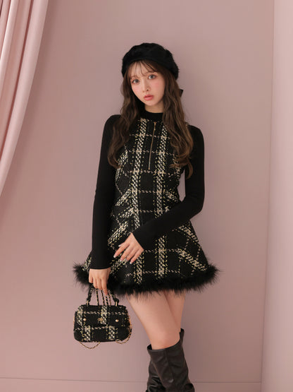 model：160cm　(size：F　color：Black)
