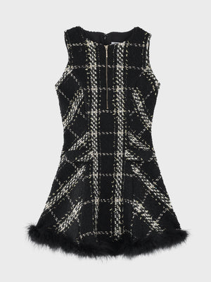 Renard tweed feather mini onepiece(eme11121)