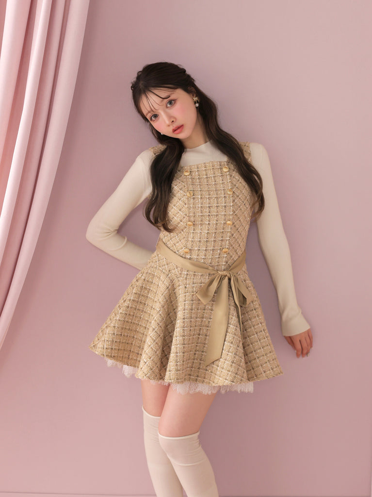 model：160cm　(size：F　color：Beige)
