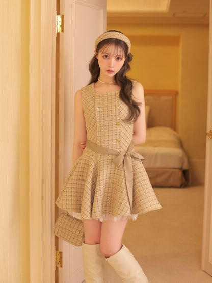 model：160cm　(size：F　color：Beige)