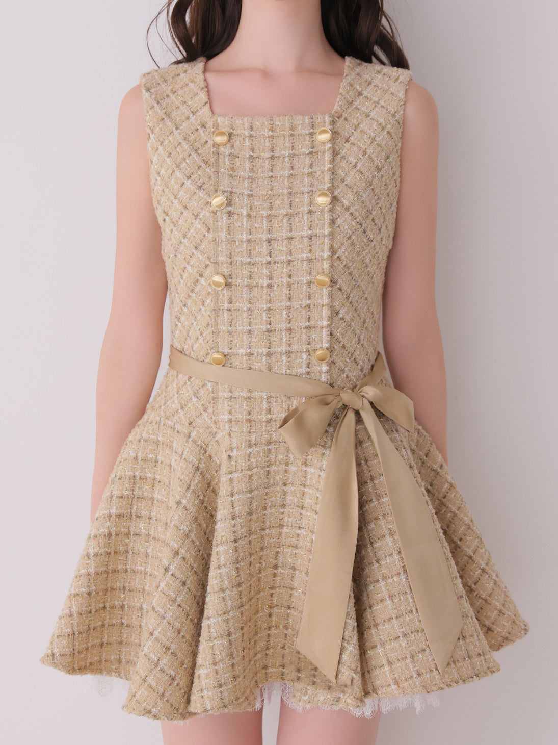 model：162cm　(size：F　color：Beige)
