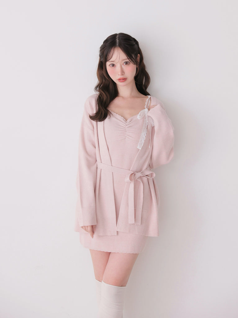 model：162cm　(size：F　color：Pink)