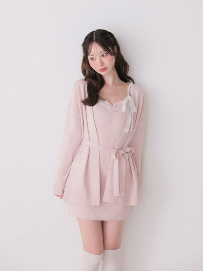 model：162cm　(size：F　color：Pink)