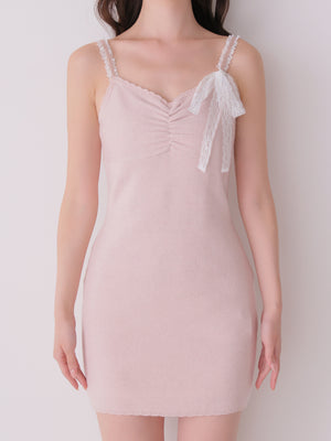 Lace cami ensemble knit onepiece(eme11126)
