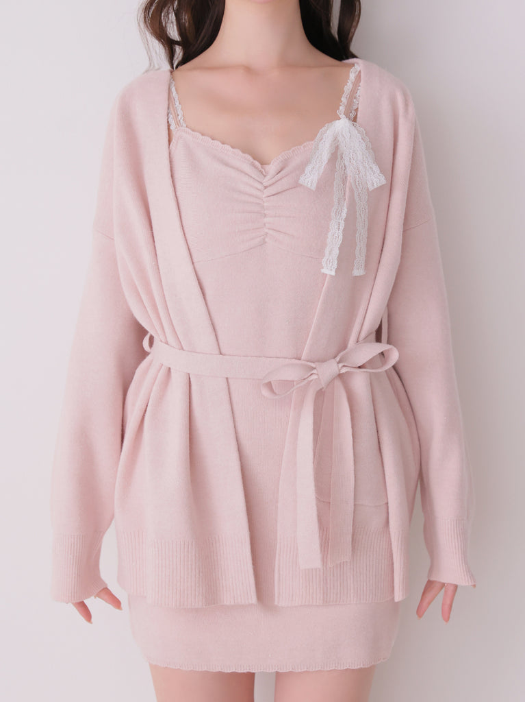 model：162cm　(size：F　color：Pink)