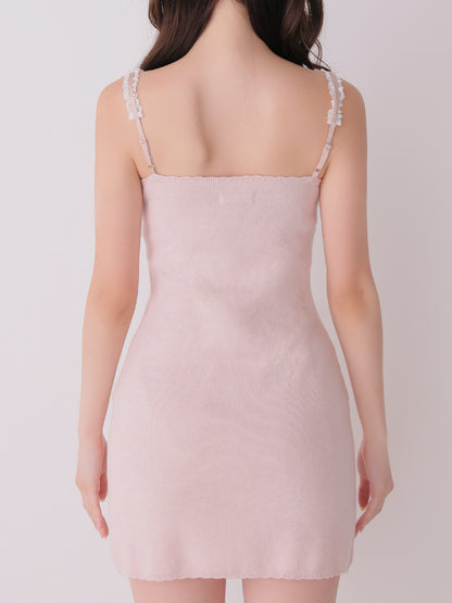 Lace cami ensemble knit onepiece(eme11126)