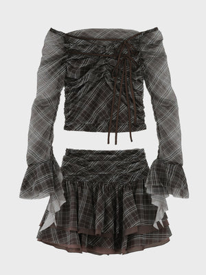 Check tulle gathered setup(eme11128)