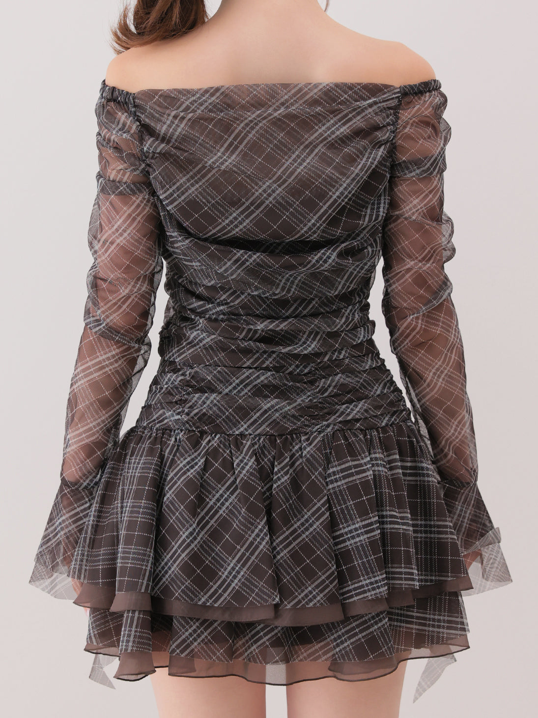 Check tulle gathered setup(eme11128)