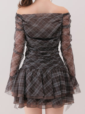 Check tulle gathered setup(eme11128)