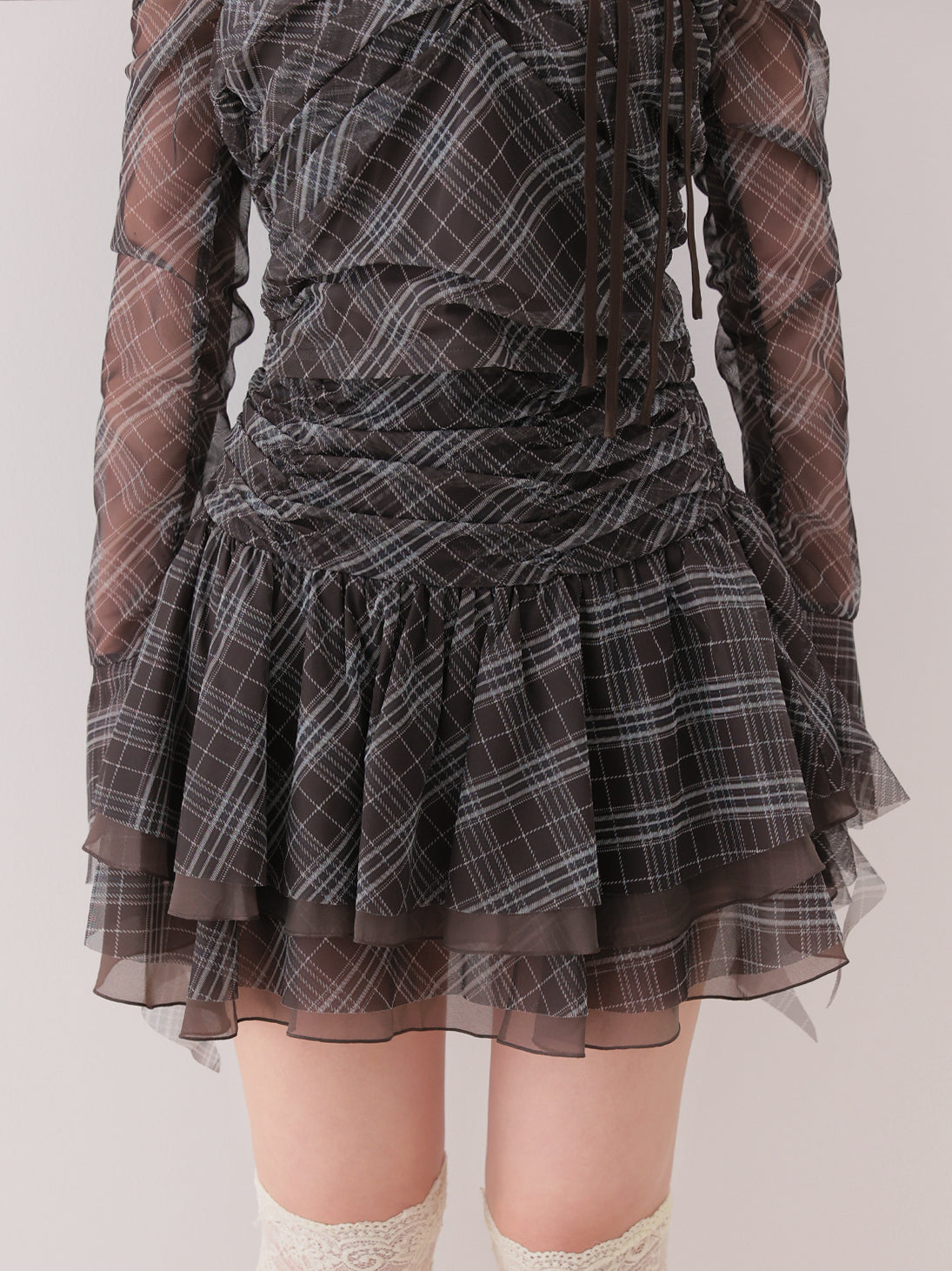 Check tulle gathered setup(eme11128)