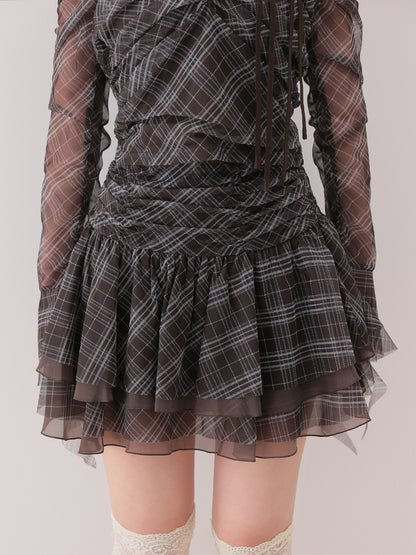 Check tulle gathered setup(eme11128)