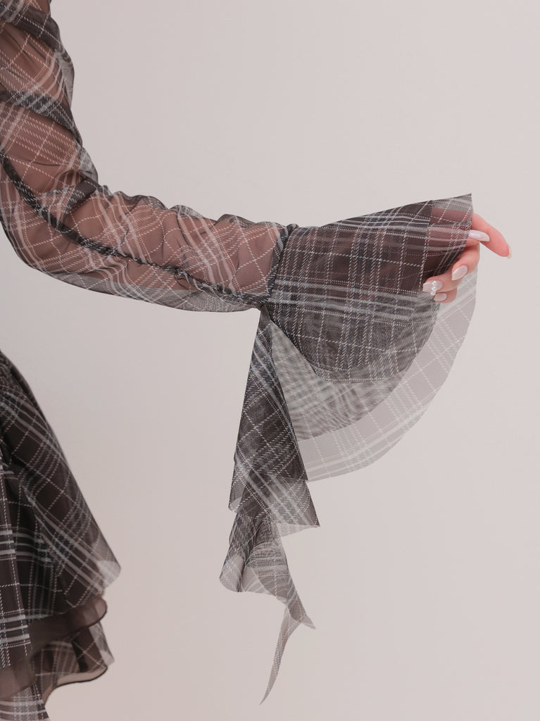 Check tulle gathered setup(eme11128)
