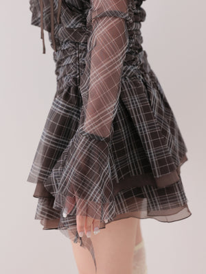 Check tulle gathered setup(eme11128)