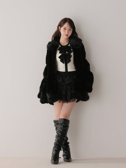 model：162cm　(size：F　color：Black)