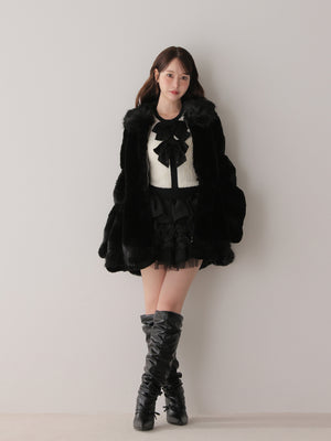 model：162cm　(size：F　color：Black)