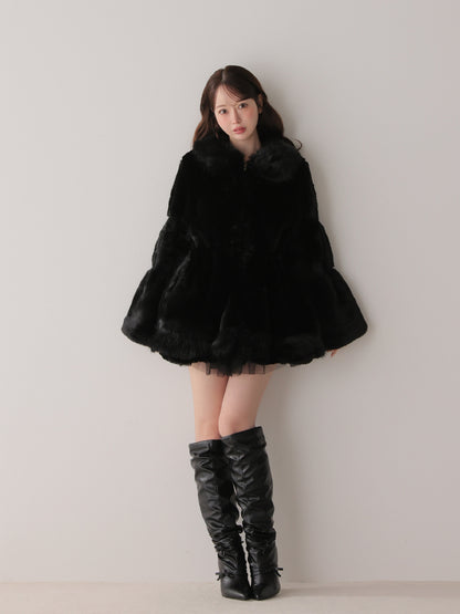 model：162cm　(size：F　color：Black)