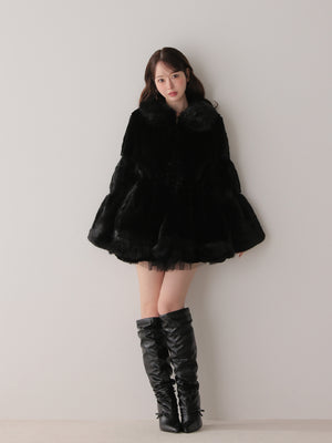 model：162cm　(size：F　color：Black)